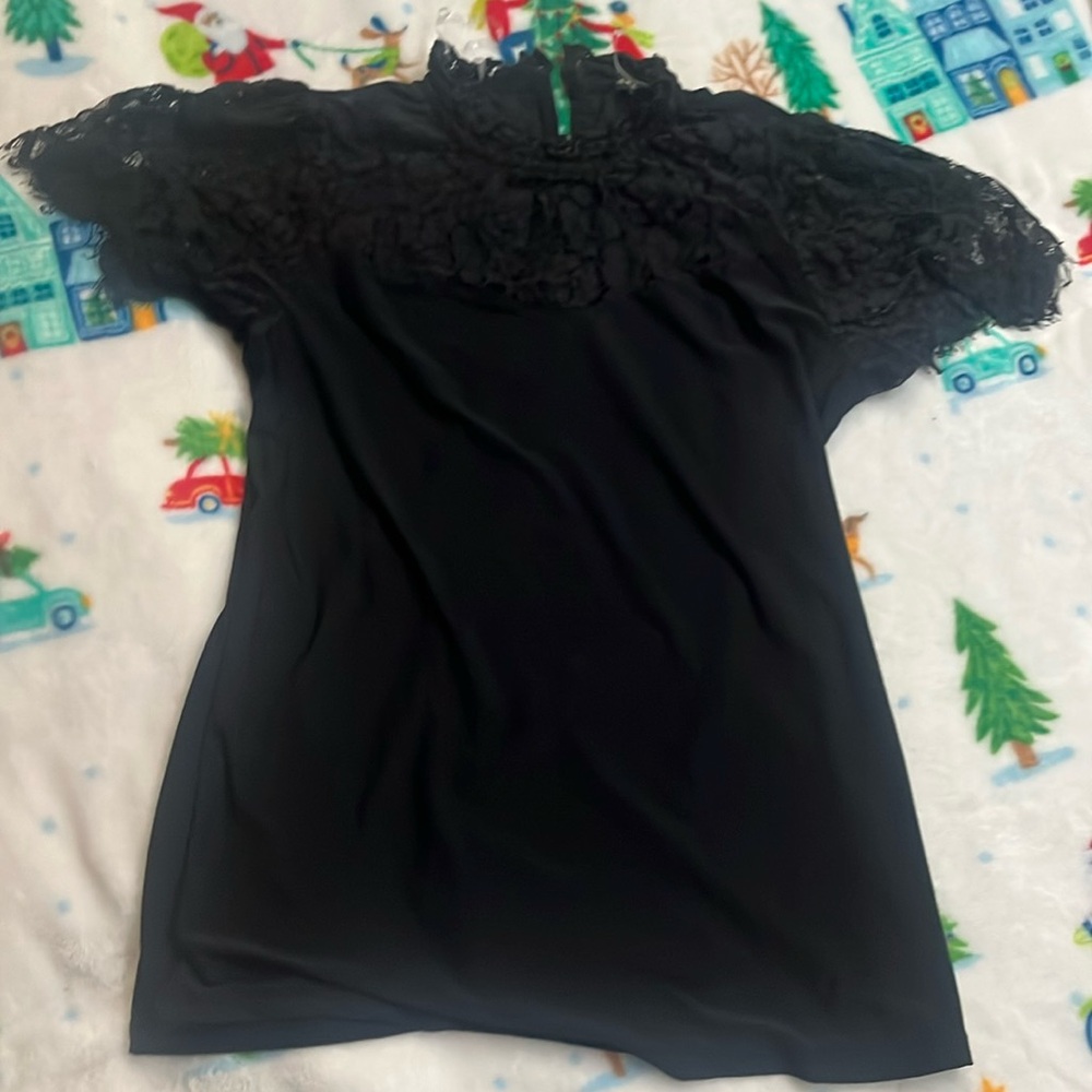 black lace top
